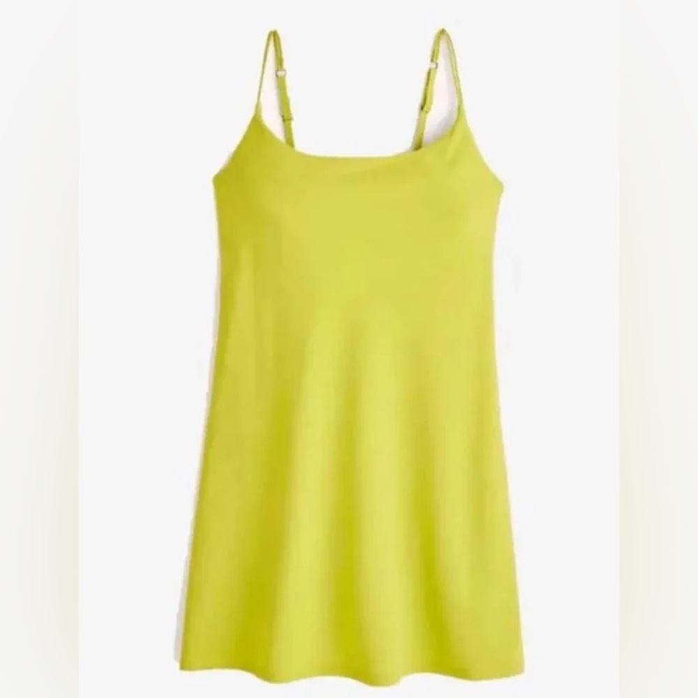 NWOT A&F Mini Green Neon Dress Strappy XLP extra large petite